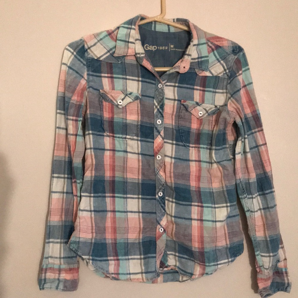 Gap light flannel shirt